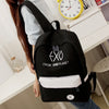 EXO  Canvas Backpacks Rucksacks Student School Bags