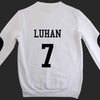 EXO  Sweatshirts shirt Long Sleeve O Neck Women Men Exo Pullovers