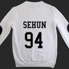 EXO  Sweatshirts shirt Long Sleeve O Neck Women Men Exo Pullovers