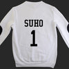 EXO  Sweatshirts shirt Long Sleeve O Neck Women Men Exo Pullovers