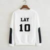 EXO  Sweatshirts shirt Long Sleeve O Neck Women Men Exo Pullovers