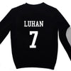 EXO  Sweatshirts shirt Long Sleeve O Neck Women Men Exo Pullovers
