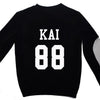 EXO  Sweatshirts shirt Long Sleeve O Neck Women Men Exo Pullovers