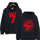 GOT7  Black red fleece hooded Sweatshirts Spring