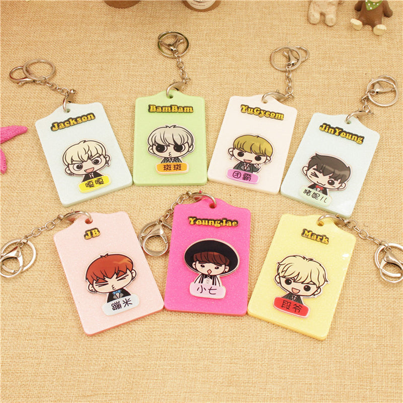 GOT7 K-POP Bus Card Id Card Sets Entrance Guard Card Sets Hang