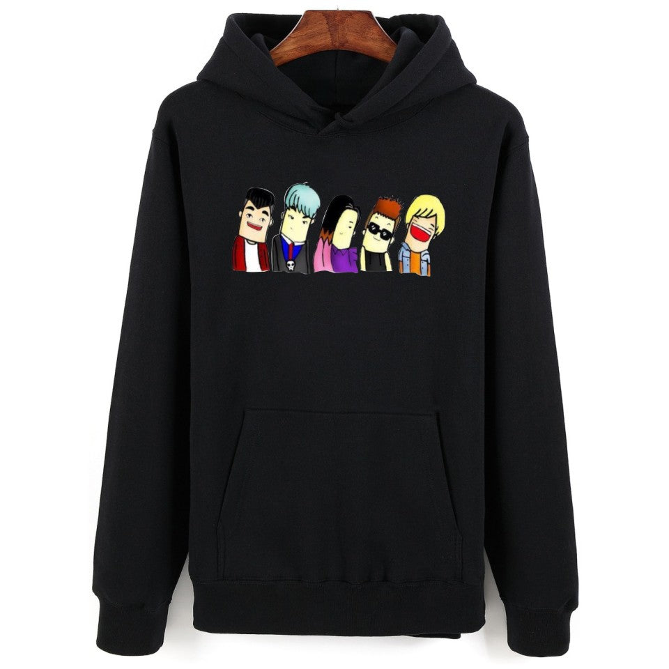 Bigbang Sweatshirt With Cap And Plus Size