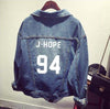 BTS  Bomber winter Denim Jacket