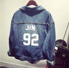 BTS  Bomber winter Denim Jacket