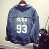 BTS  Bomber winter Denim Jacket