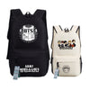 BTS Printing School Backpack WINGS Canvas Backpacks for Teenage Girls Laptop Back