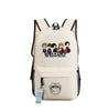 BTS Printing School Backpack WINGS Canvas Backpacks for Teenage Girls Laptop Back