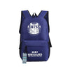 BTS Printing School Backpack WINGS Canvas Backpacks for Teenage Girls Laptop Back