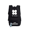 BTS Printing School Backpack WINGS Canvas Backpacks for Teenage Girls Laptop Back