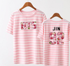 BTS  The Same Stripy Short Sleeve Tshirt