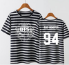 BTS  The Same Stripy Short Sleeve Tshirt