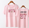 BTS  The Same Stripy Short Sleeve Tshirt