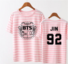BTS  The Same Stripy Short Sleeve Tshirt