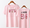 BTS  The Same Stripy Short Sleeve Tshirt