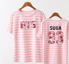 BTS  The Same Stripy Short Sleeve Tshirt