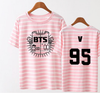 BTS  The Same Stripy Short Sleeve Tshirt