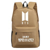 BTS  Letter Backpack Student Schoolbag