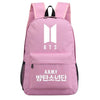 BTS  Letter Backpack Student Schoolbag