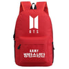 BTS  Letter Backpack Student Schoolbag