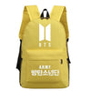 BTS  Letter Backpack Student Schoolbag