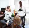 got7 neck sweatshirt member name printing