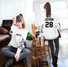 got7 neck sweatshirt member name printing