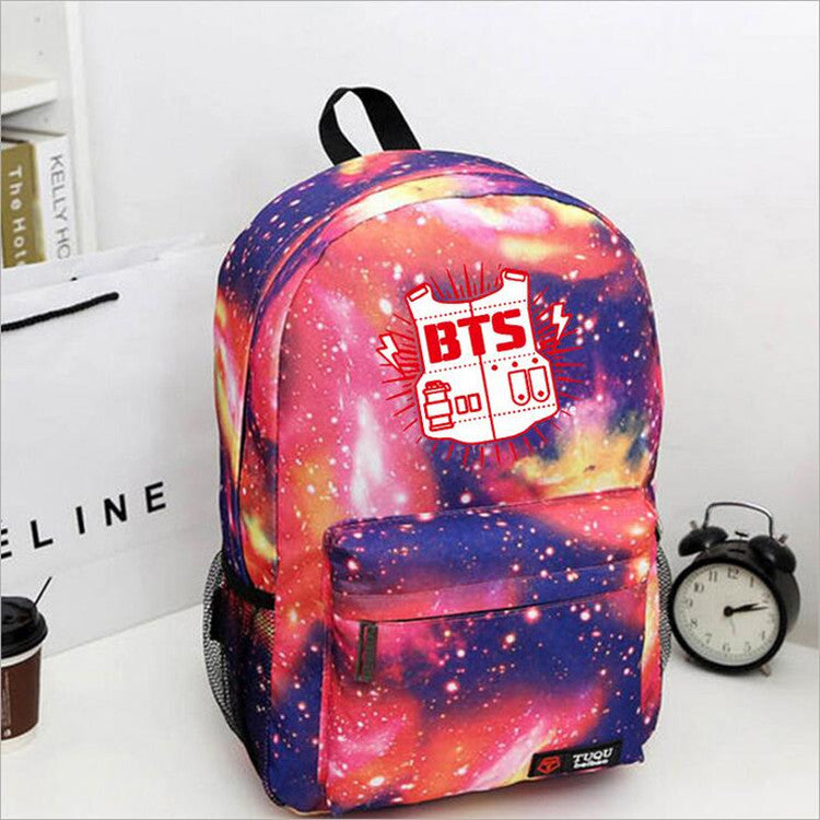BTS bulletproof Cadet Corps Students canvas shoulder back mountaineering tourism