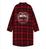 EXO Red Plaid Long-Sleeved Youth