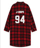 EXO Red Plaid Long-Sleeved Youth