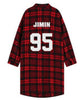 EXO Red Plaid Long-Sleeved Youth