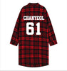EXO Red Plaid Long-Sleeved Youth