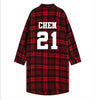 EXO Red Plaid Long-Sleeved Youth