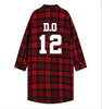 EXO Red Plaid Long-Sleeved Youth