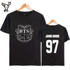 BTS Fashion Tee shirt BTS  letter printed short sleeve