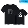 BTS Fashion Tee shirt BTS  letter printed short sleeve