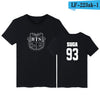 BTS Fashion Tee shirt BTS  letter printed short sleeve