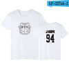 BTS Fashion Tee shirt BTS  letter printed short sleeve
