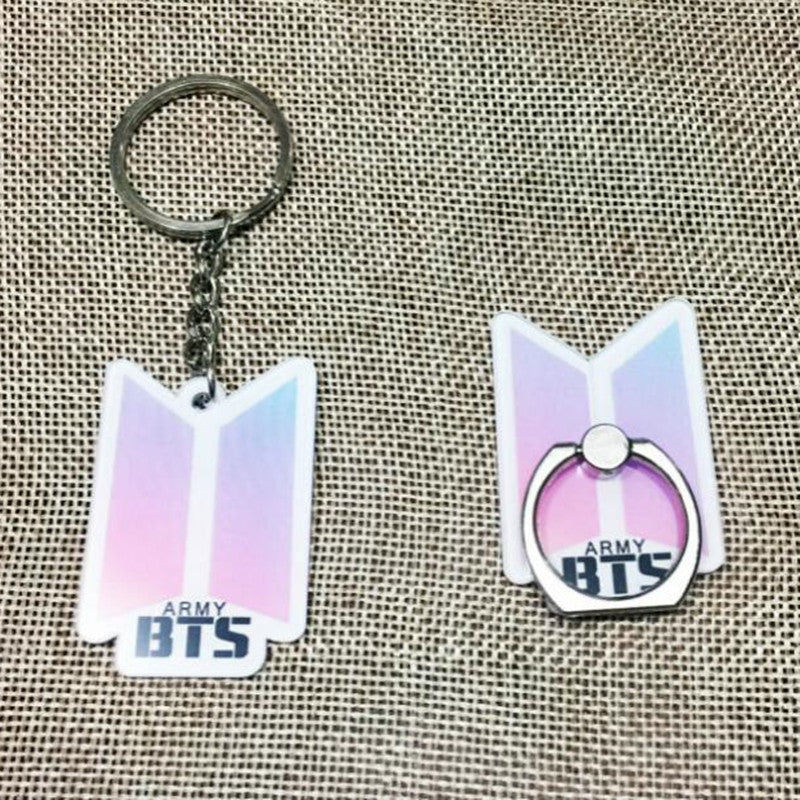BTS Key chain Acrylic Key Chain Cartoon  Key Ring