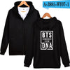BTS Hoodies Sweatshirt Women Hoodies Zipper Clothes