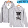 BTS Hoodies Sweatshirt Women Hoodies Zipper Clothes