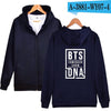 BTS Hoodies Sweatshirt Women Hoodies Zipper Clothes