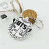 BTS Bulletproof  Logo Key Chain Ring Keyring