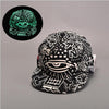 BIGBANG Fluorescent Luminous Hat Black Cap  &  EXO brimmed hat baseball