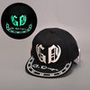 BIGBANG Fluorescent Luminous Hat Black Cap  &  EXO brimmed hat baseball