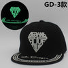 BIGBANG Fluorescent Luminous Hat Black Cap  &  EXO brimmed hat baseball