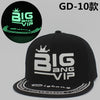 BIGBANG Fluorescent Luminous Hat Black Cap  &  EXO brimmed hat baseball